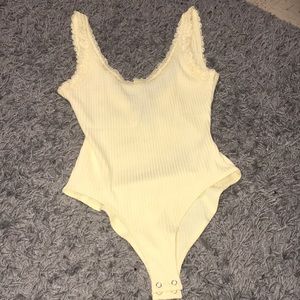NWOT yellow bodysuit